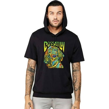Interstate Apparel Mens Basset Luv Black/Camo Raglan Baseball Sweatshirt Black Interstate Apparel Mens Basset Luv Black/Camo Raglan Baseball Sweatshirt Black